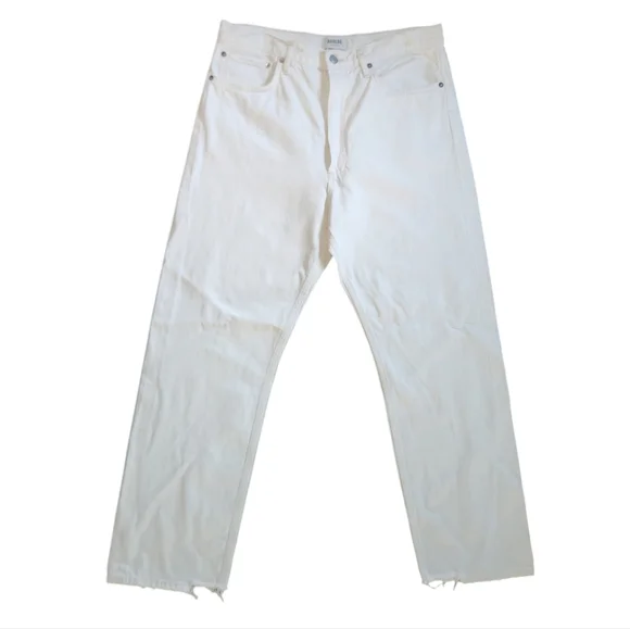 Agolde Button Fly White 90s Jean 31